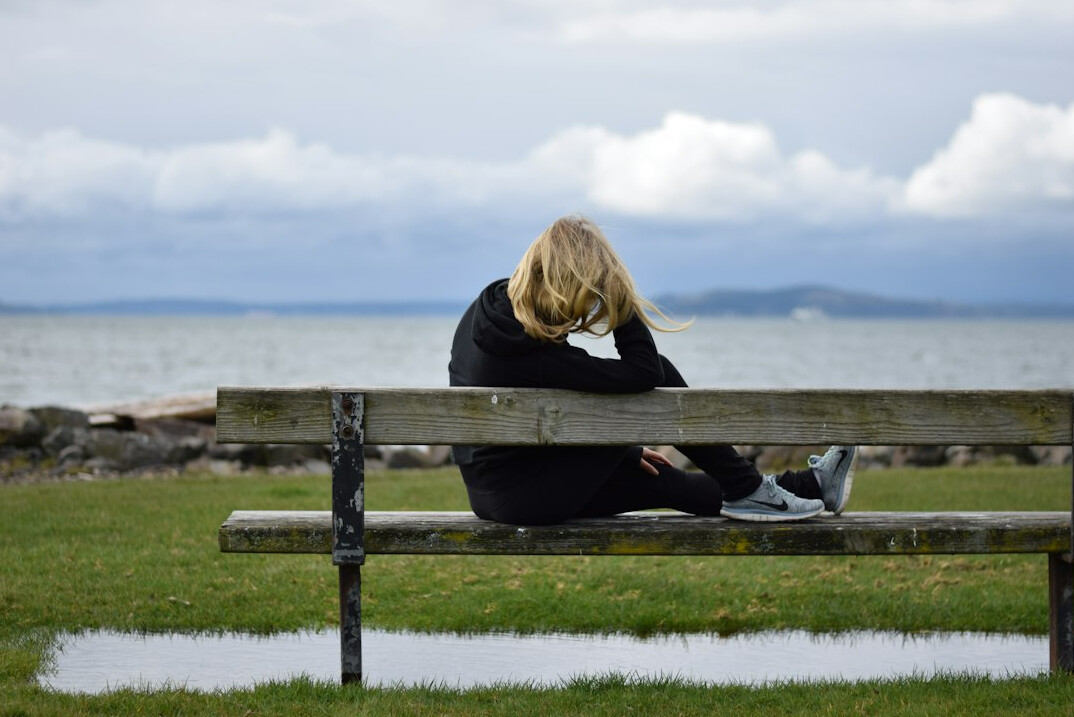 person reflecting after talk